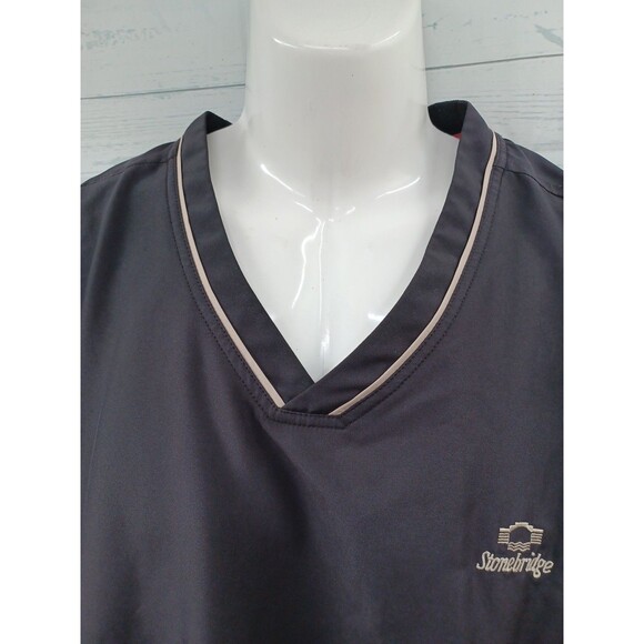 Butter & Buck Mens Black Windbreaker Jacket Short Sleeve Sz XL - Picture 2 of 6